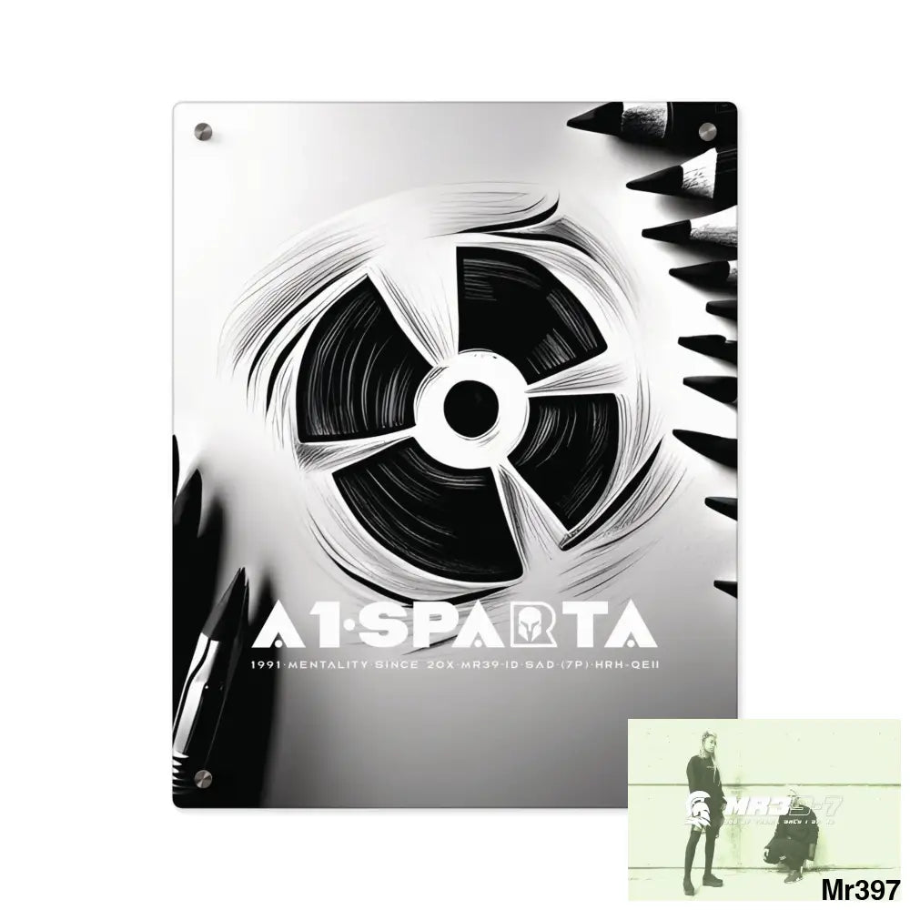 A1-Sparta in blind 2014 Military G Radiation blast Acrylic Wall Art Panels 16″ x 20″ (Vertical) / 0.25’’ Home Decor