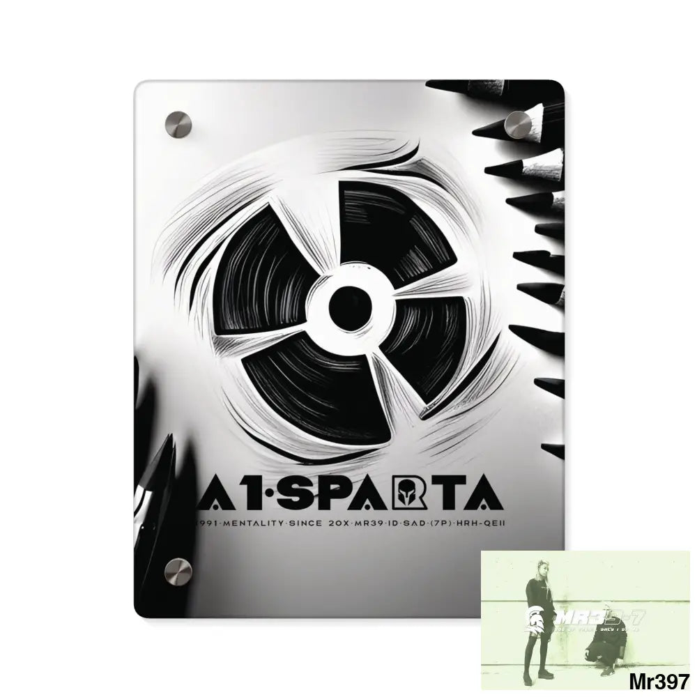 A1-Sparta in blind 2014 Military G Radiation blast Acrylic Wall Art Panels 8″ x 10″ (Vertical) / 0.25’’ Home Decor