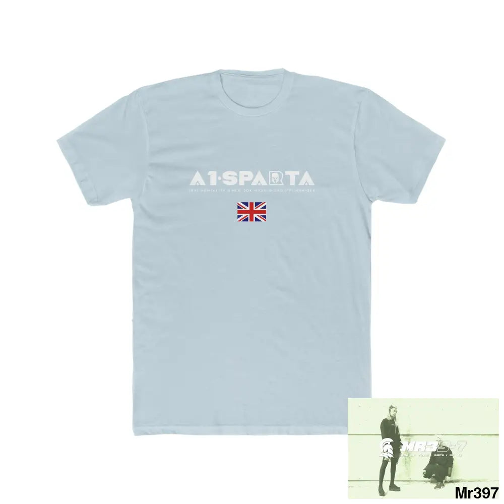 A1-Sparta Kenya 2015 Men’s Cotton Crew Tee Solid Light Blue / S T-Shirt