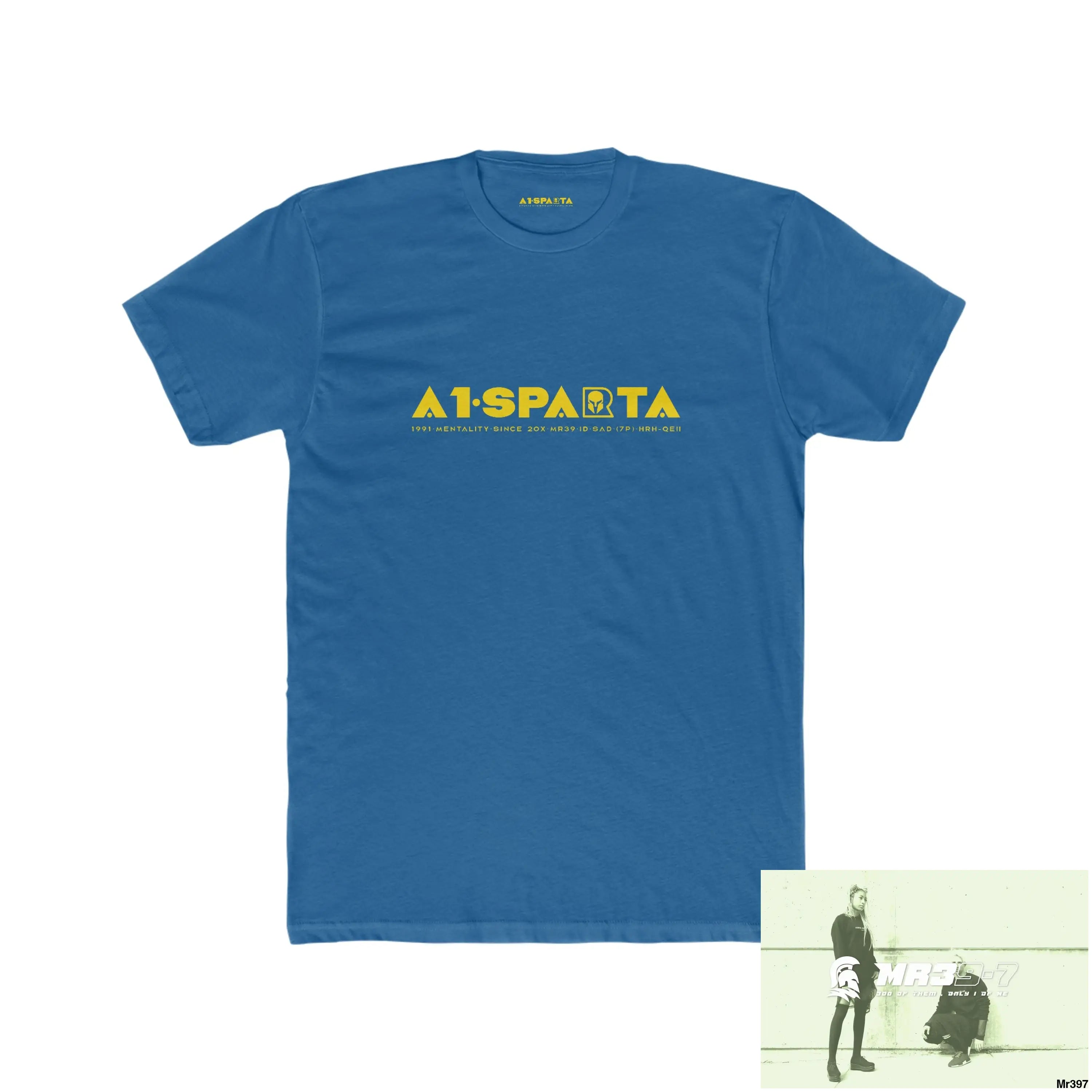 A1•Sparta Kenya 2015 Mombasa Airport Top Thai Organised Crime Men’s Cotton Crew Tee Solid Cool Blue / S T-Shirt