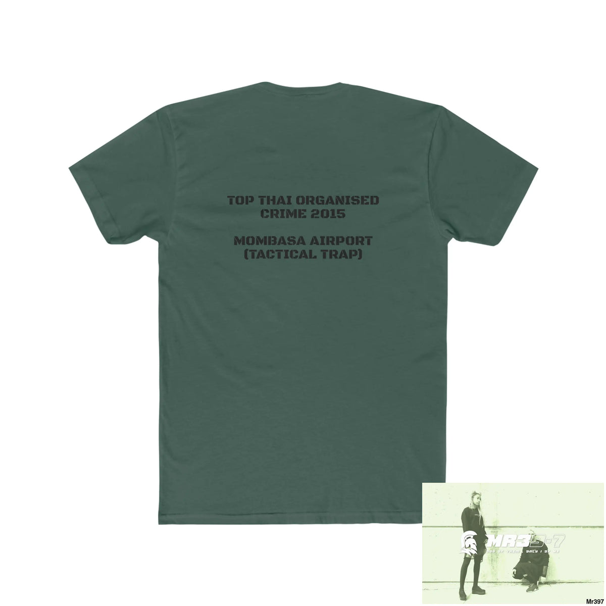 A1-Sparta Kenya 2015 Mombasa Airport Top Thai Organised Crime Men’s Cotton Crew Tee T-Shirt