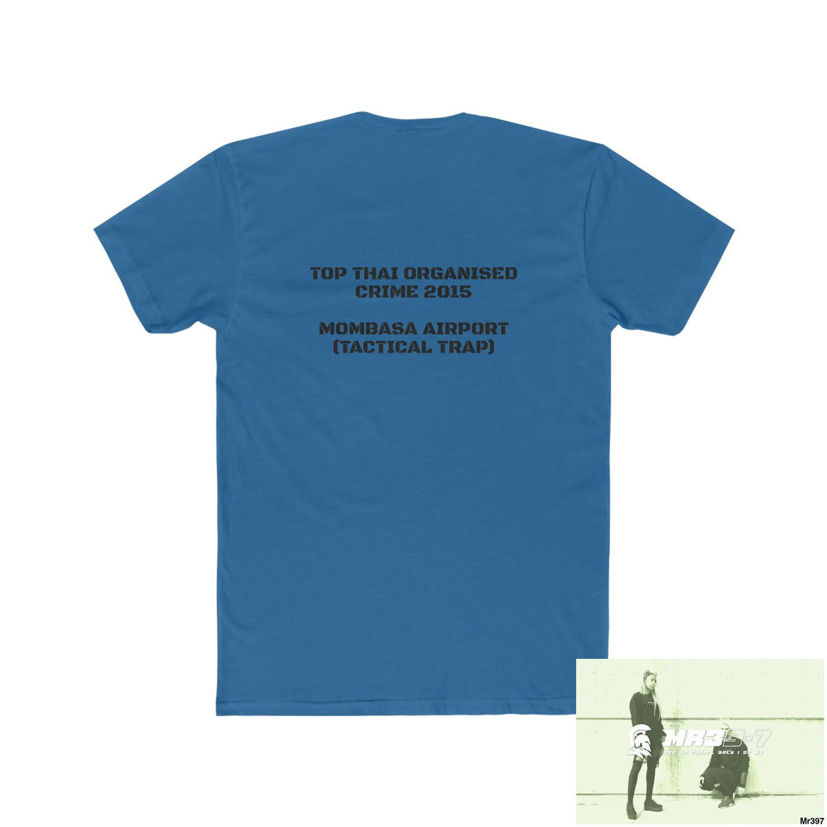 A1-Sparta Kenya 2015 Mombasa Airport Top Thai Organised Crime Men’s Cotton Crew Tee T-Shirt