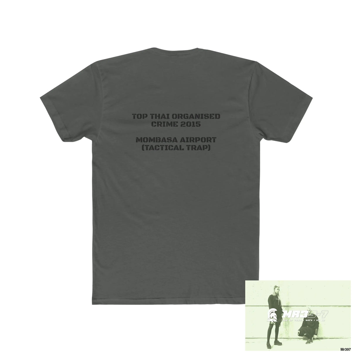 A1-Sparta Kenya 2015 Mombasa Airport Top Thai Organised Crime Men’s Cotton Crew Tee T-Shirt