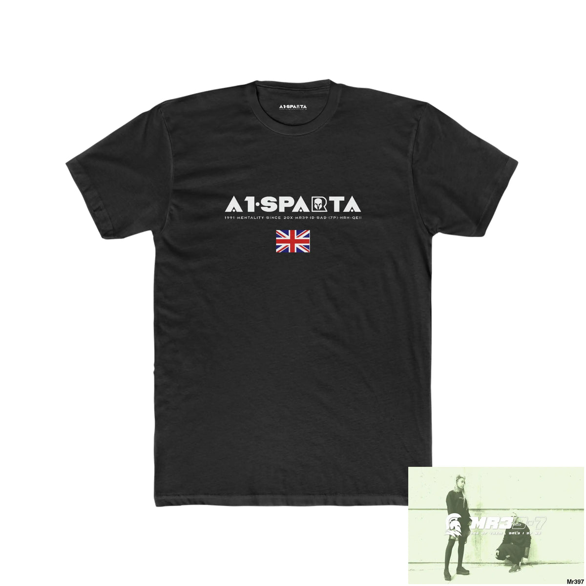 A1•Sparta Kenya In Blind My Pain Management Black Snake Men’s Cotton Crew Tee Solid Black / XS T-Shirt
