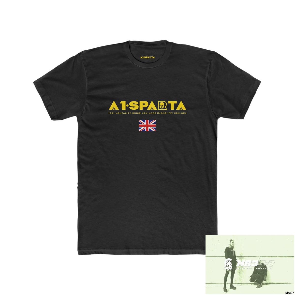 A1•Sparta Kenya In Blind My Pain Management Black Snake Men’s Cotton Crew Tee Solid Black / XS T-Shirt