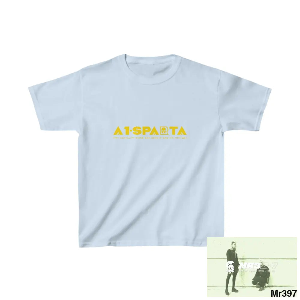 A1-Sparta - Kids Heavy Cotton™ Tee XS / Light Blue Kids clothes
