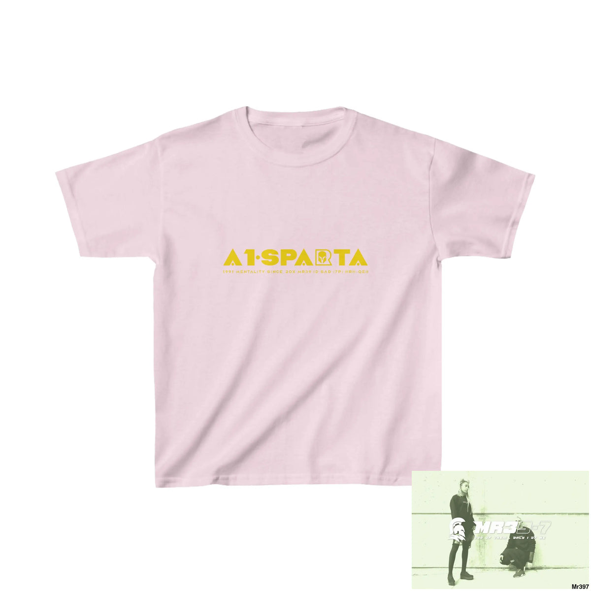 A1-Sparta - Kids Heavy Cotton™ Tee XS / Light Pink Kids clothes