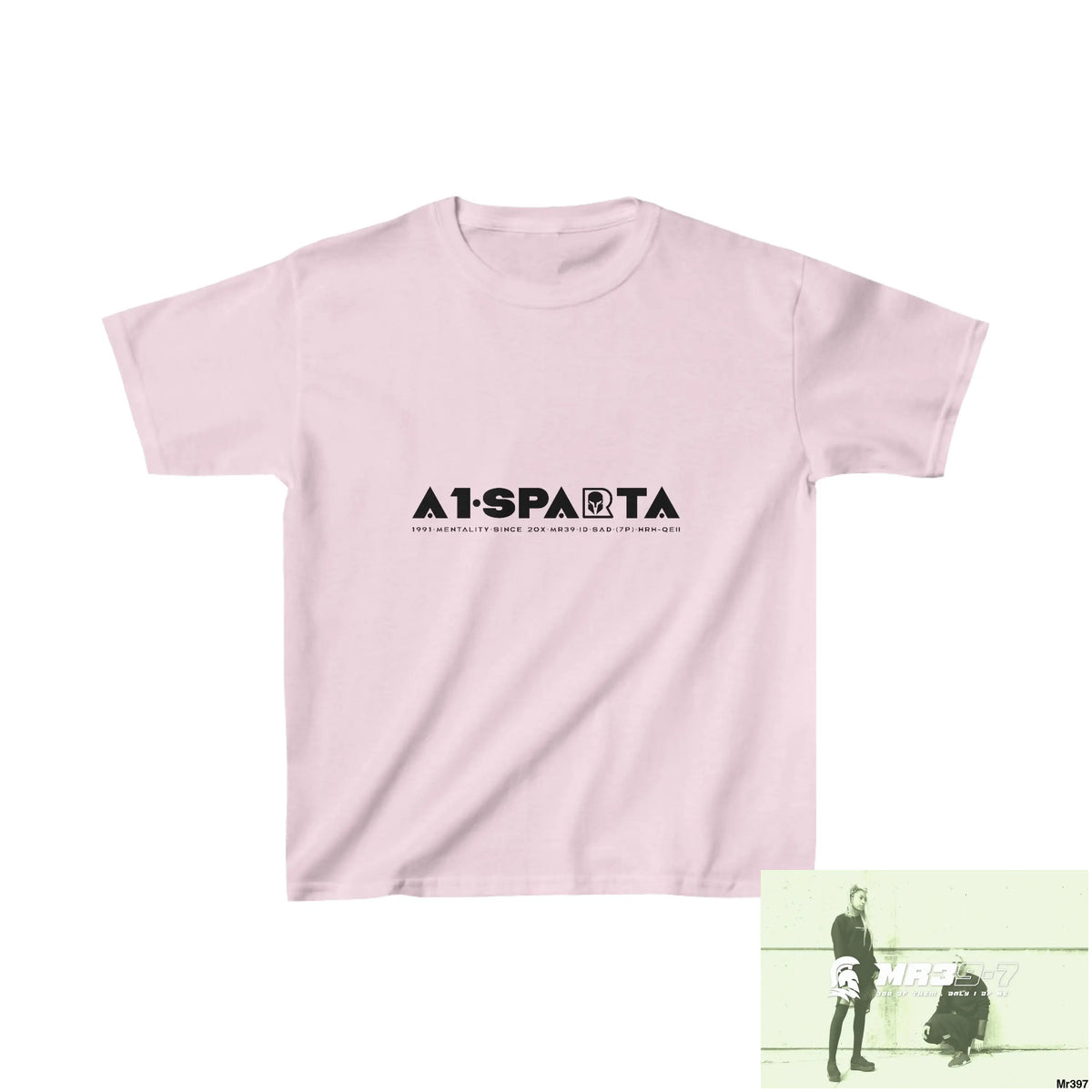 A1-Sparta - Kids Heavy Cotton™ Tee XS / Light Pink Kids clothes