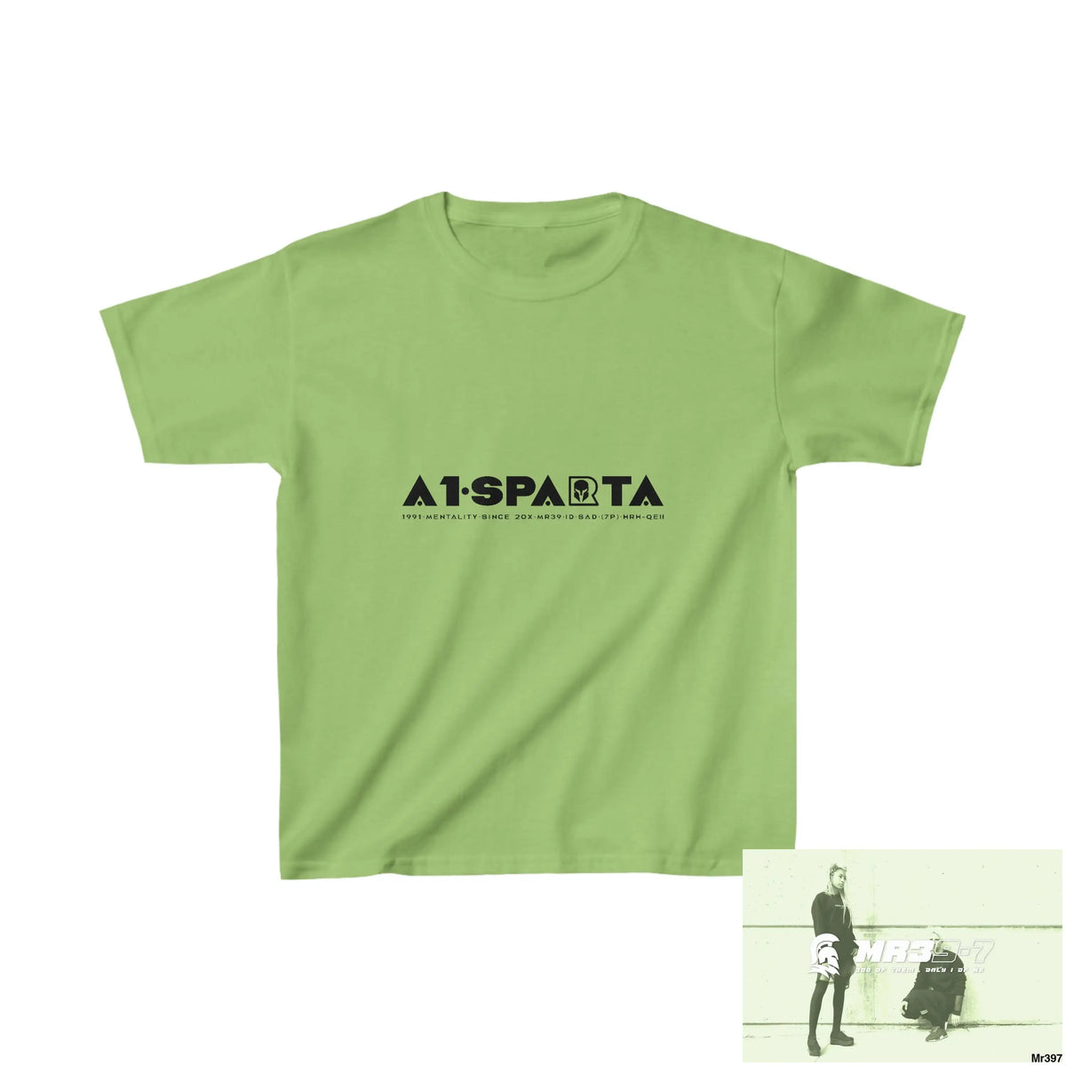 A1-Sparta - Kids Heavy Cotton™ Tee XS / Lime Kids clothes