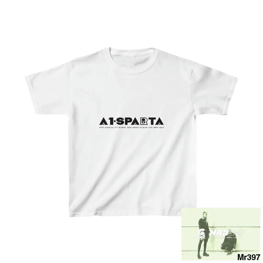 A1-Sparta - Kids Heavy Cotton™ Tee XS / White Kids clothes