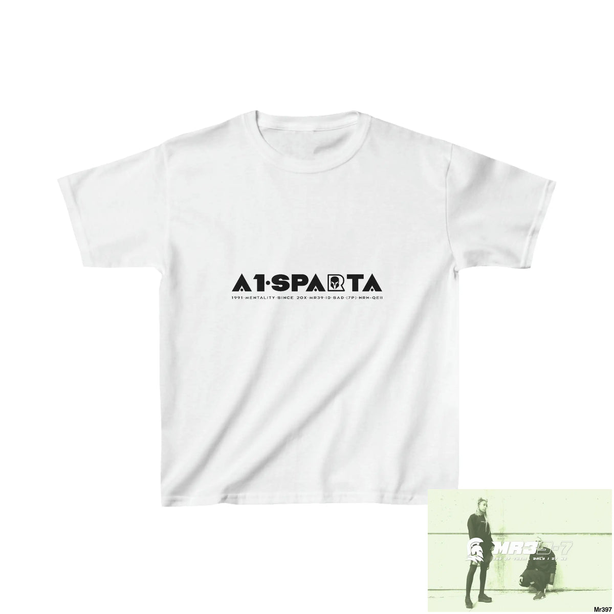 A1-Sparta - Kids Heavy Cotton™ Tee XS / White Kids clothes