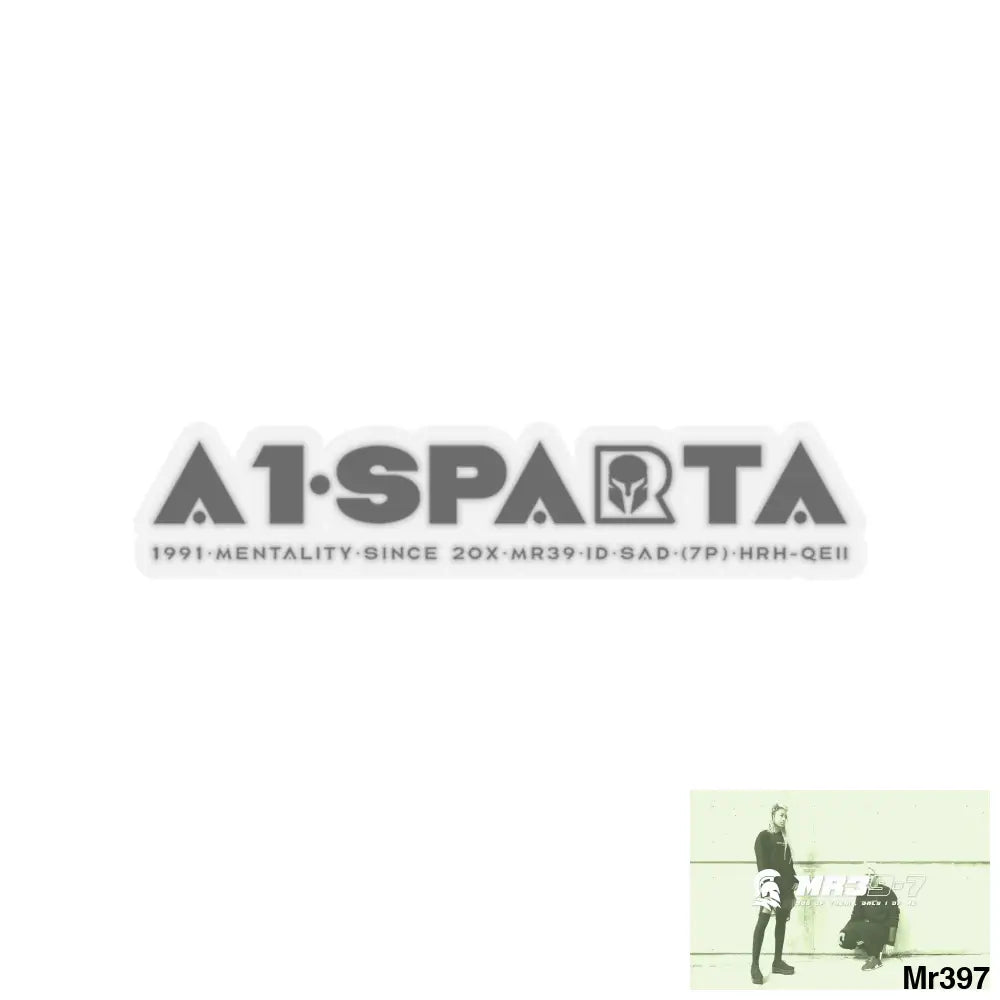 A1• Sparta Kiss-Cut Stickers 2’’ × 2’’ / Transparent Paper products
