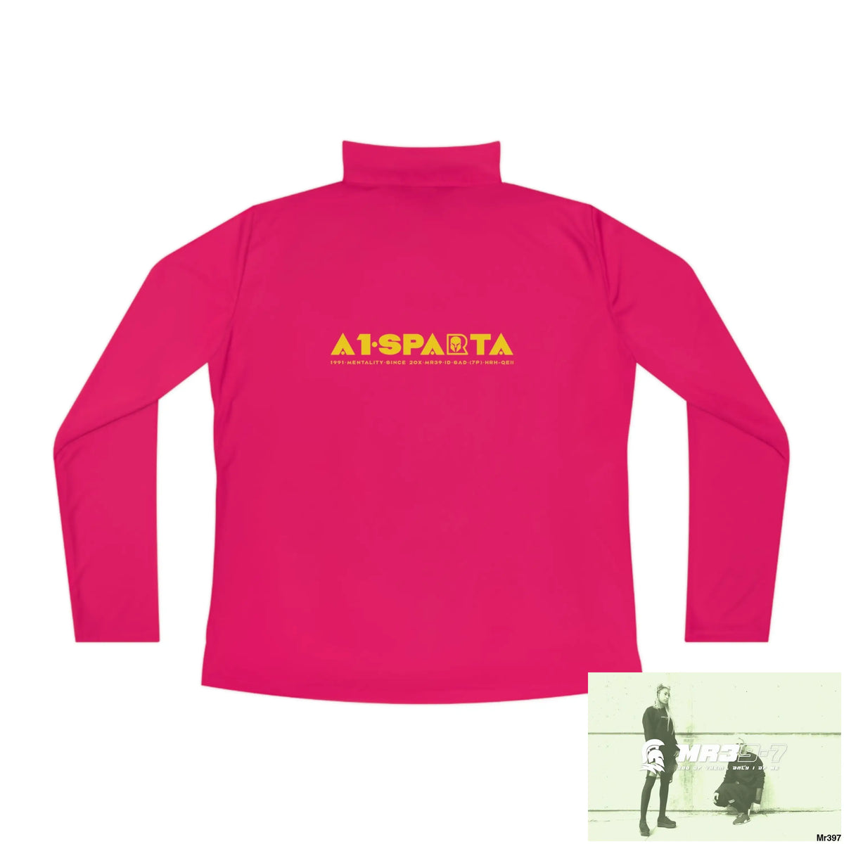 A1- Sparta -Ladies Quarter-Zip Pullover Long-sleeve