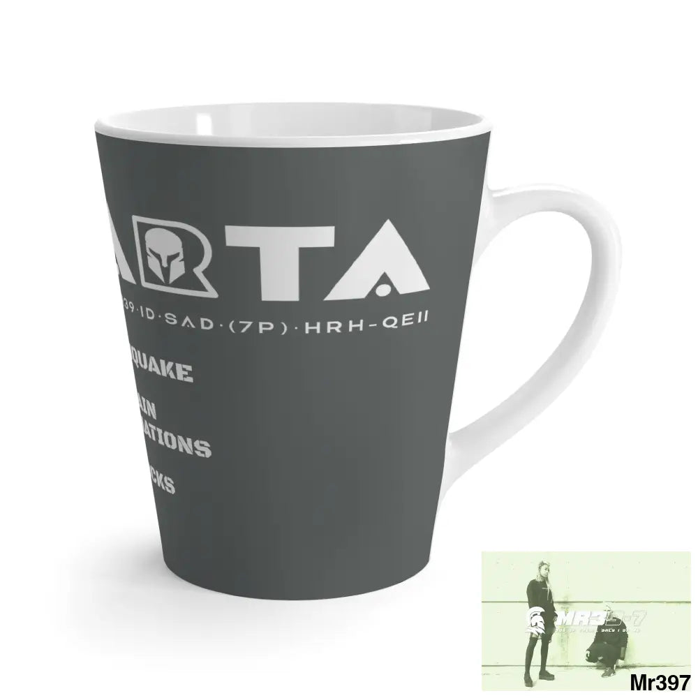 A1•Sparta Latte Mug #300 EarthQuake No Captain Battle Formations / Jesus Rocks • 12oz Mug