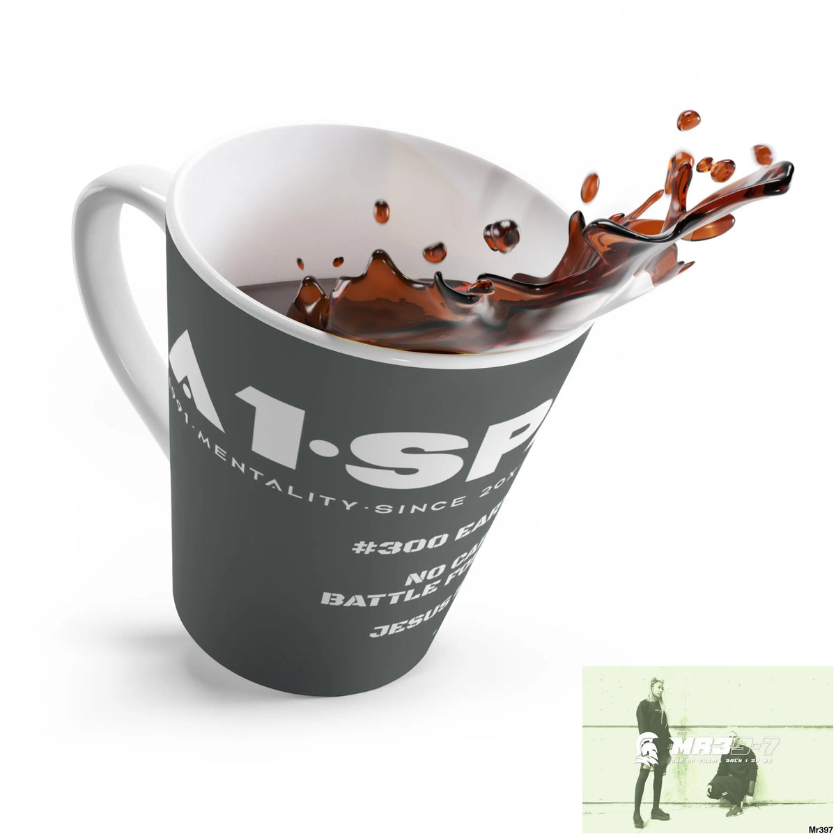 A1•Sparta Latte Mug #300 EarthQuake No Captain Battle Formations / Jesus Rocks • 12oz Mug