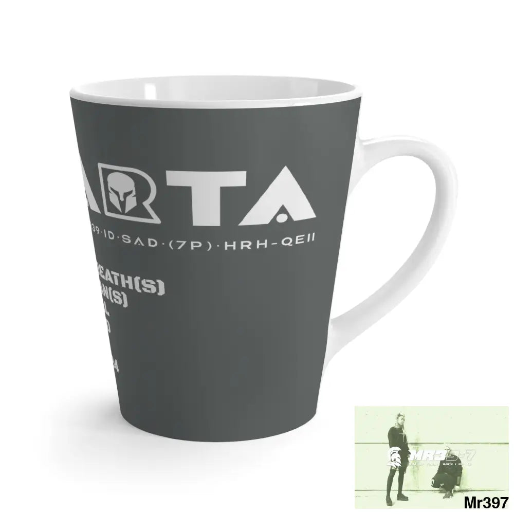 A1•Sparta Latte Mug My Life My Death(s) their plans Global failed 2001-2024 12oz Mug