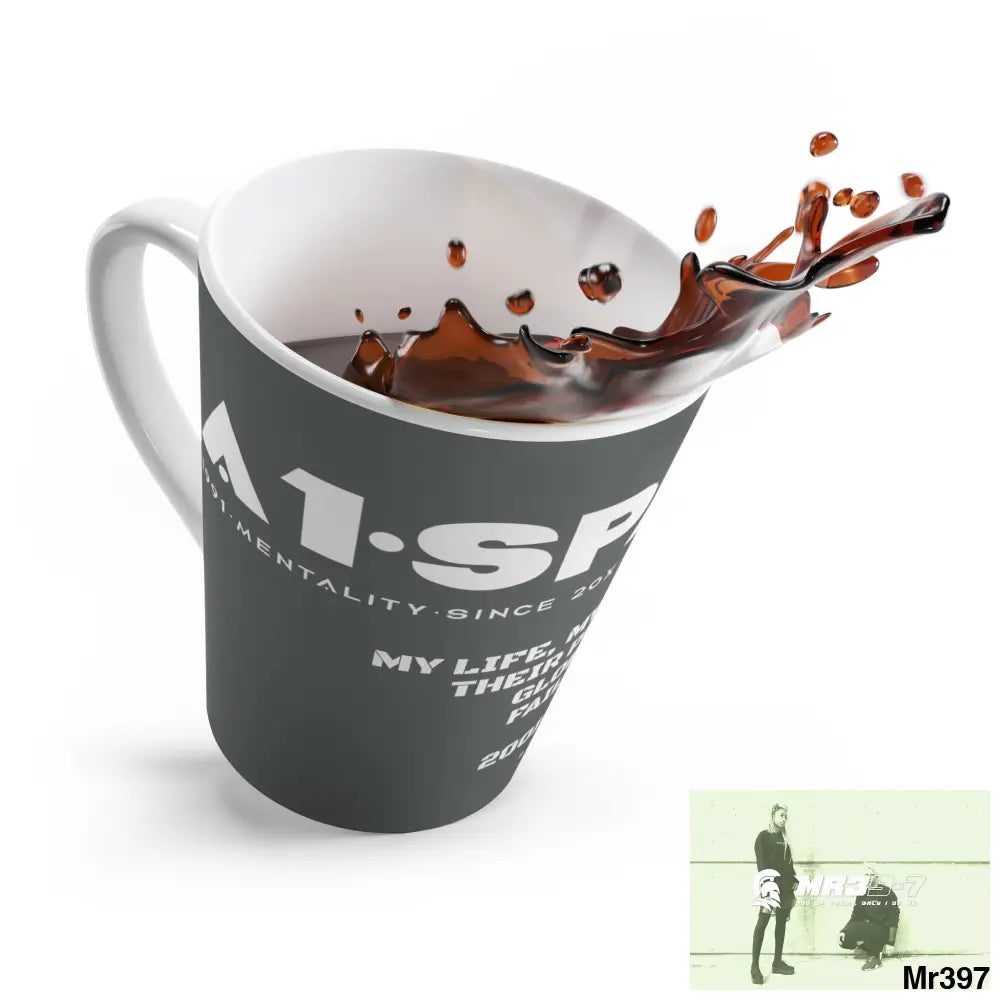 A1•Sparta Latte Mug My Life My Death(s) their plans Global failed 2001-2024 12oz Mug