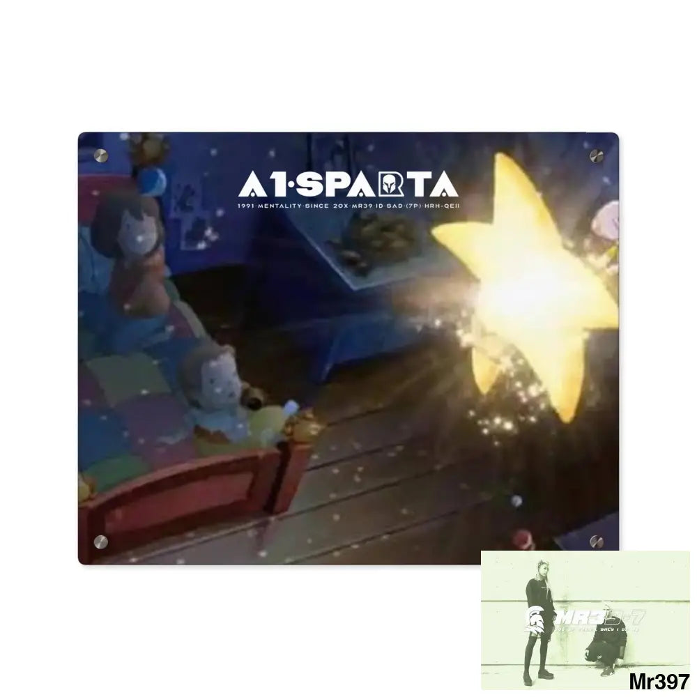 A1-Sparta Laura’s Star Acrylic Wall Art Panels 20″ x 16″ (Horizontal) / 0.25’’ Home Decor