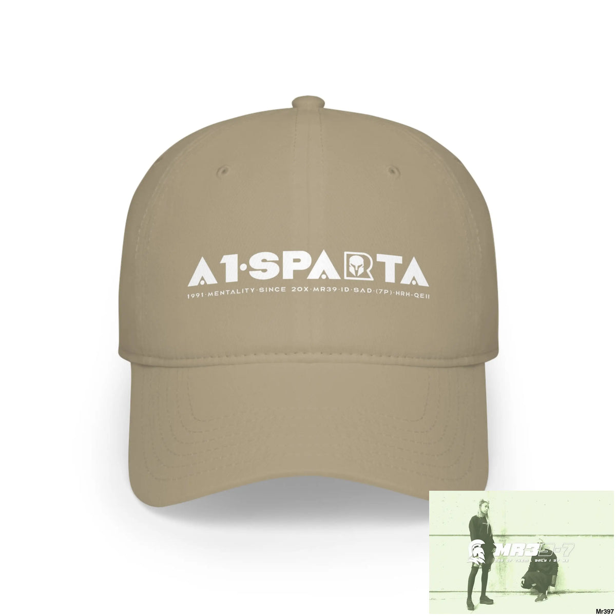 A1.Sparta Low Profile Baseball Cap Khaki / One size Hats