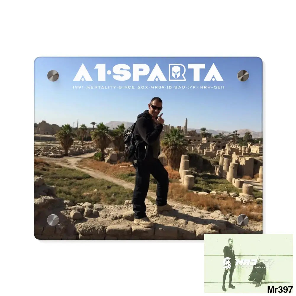 A1-Sparta Luxor Temples heading to Kenya • Acrylic Wall Art Panels 10″ x 8″ (Horizontal) / 0.25’’ Home Decor