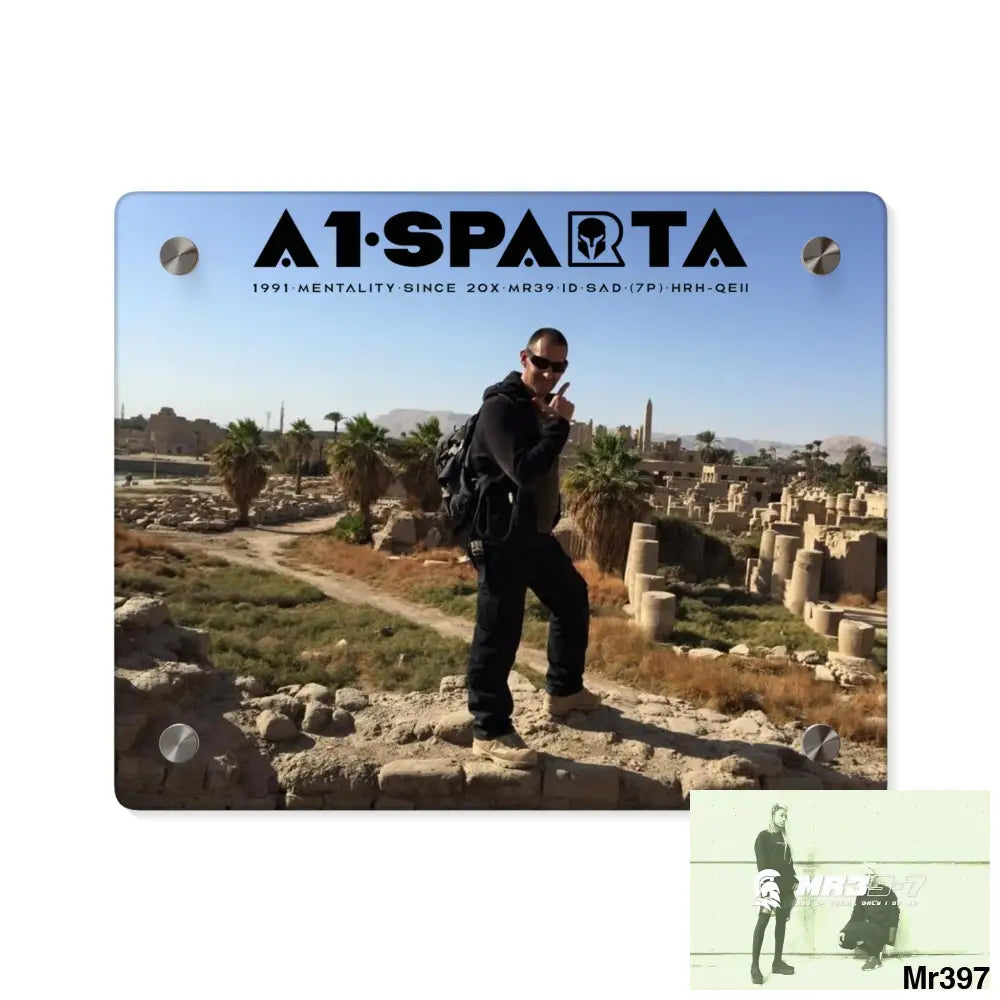 A1-Sparta Luxor Temples heading to Kenya • Acrylic Wall Art Panels 10″ x 8″ (Horizontal) / 0.25’’ Home Decor