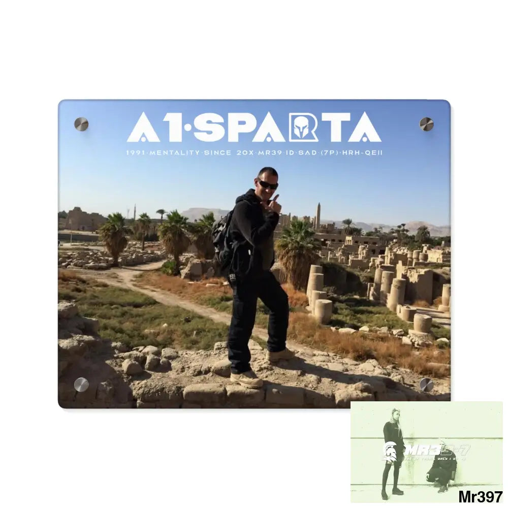A1-Sparta Luxor Temples heading to Kenya • Acrylic Wall Art Panels 14″ x 11″ (Horizontal) / 0.25’’ Home Decor