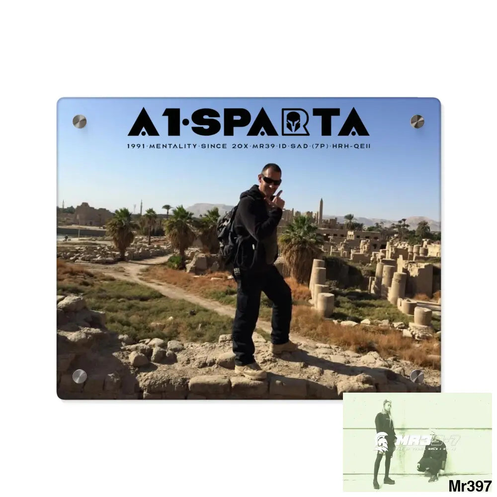 A1-Sparta Luxor Temples heading to Kenya • Acrylic Wall Art Panels 14″ x 11″ (Horizontal) / 0.25’’ Home Decor