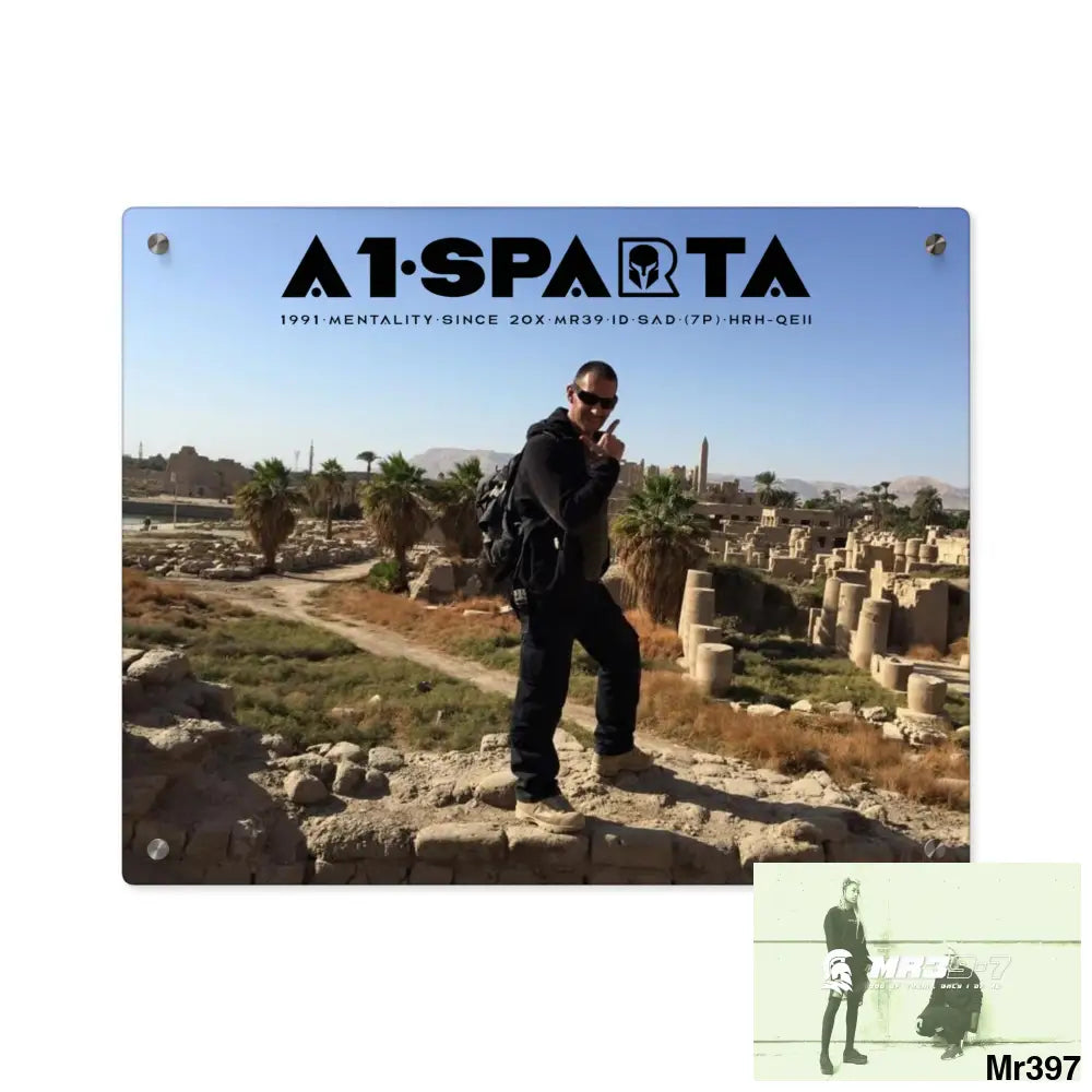 A1-Sparta Luxor Temples heading to Kenya • Acrylic Wall Art Panels 20″ x 16″ (Horizontal) / 0.25’’ Home Decor