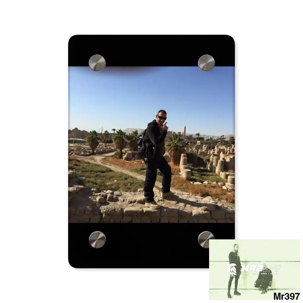 A1-Sparta Luxor Temples heading to Kenya • Acrylic Wall Art Panels 5’’ x 7’’ (Vertical) / 0.25’’ Home Decor