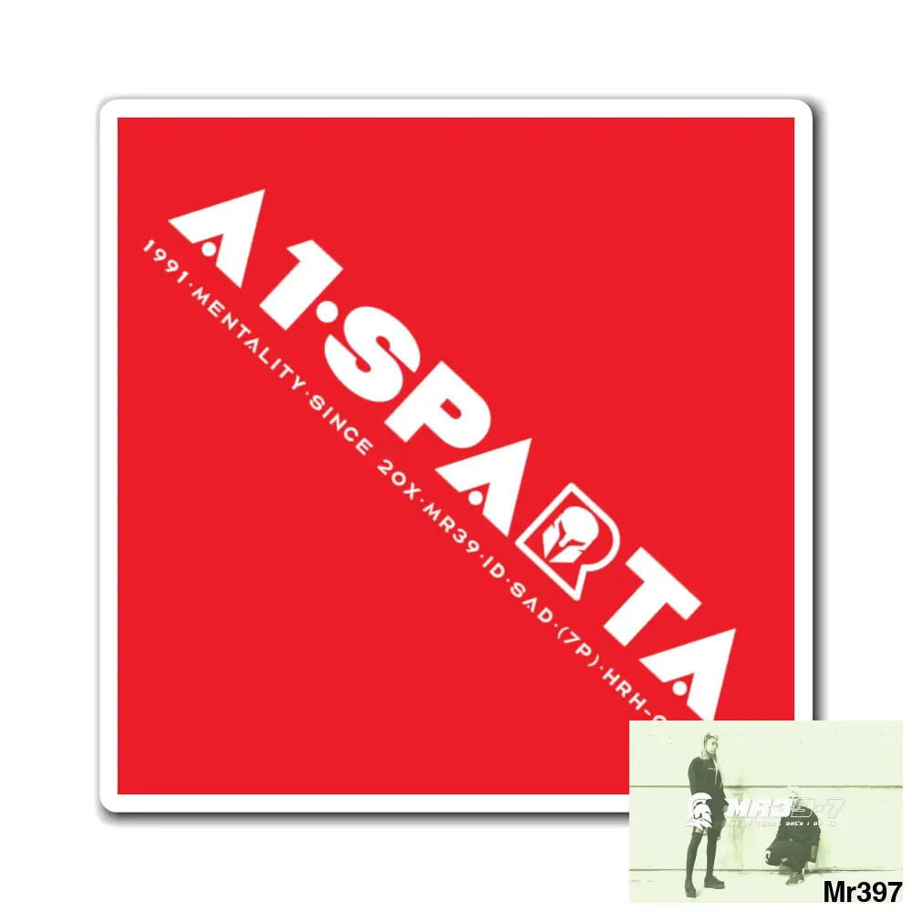 A1.Sparta Magnet 3’’ × 3’’ Paper products