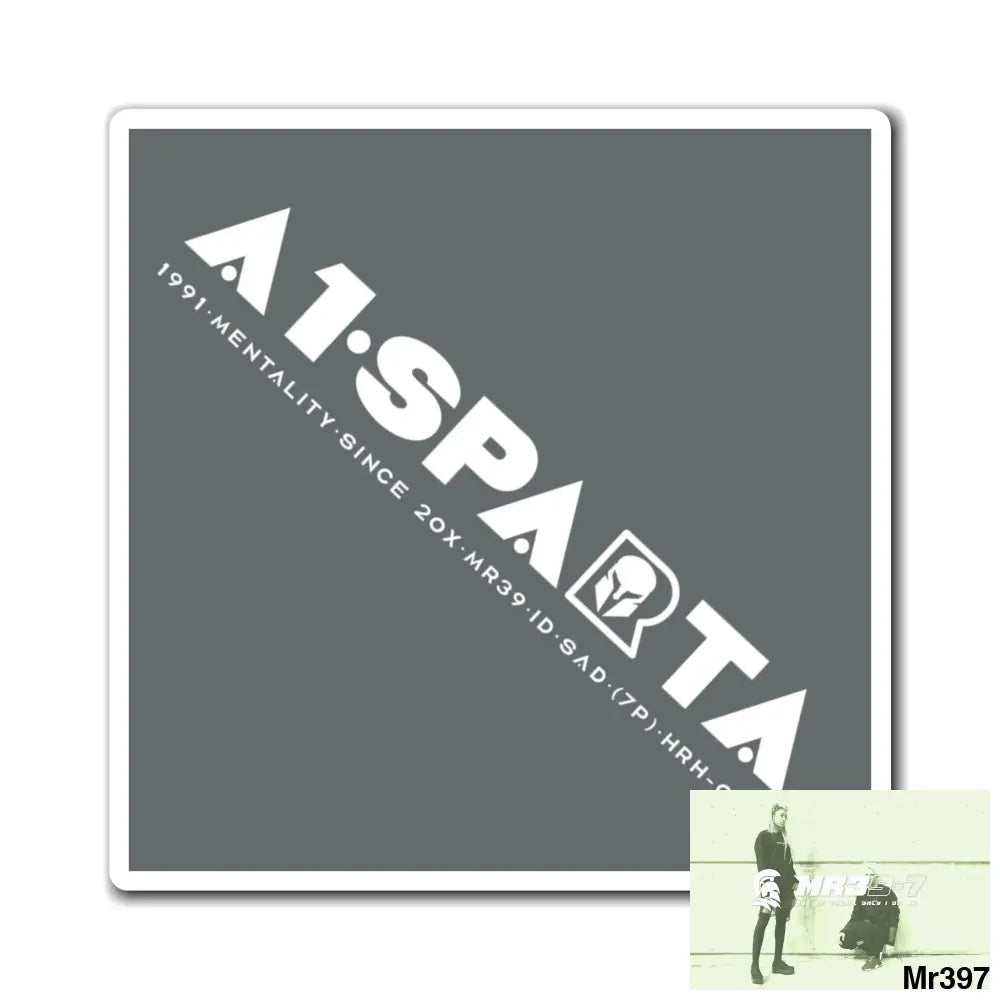 A1.Sparta Magnet 3’’ × 3’’ Paper products