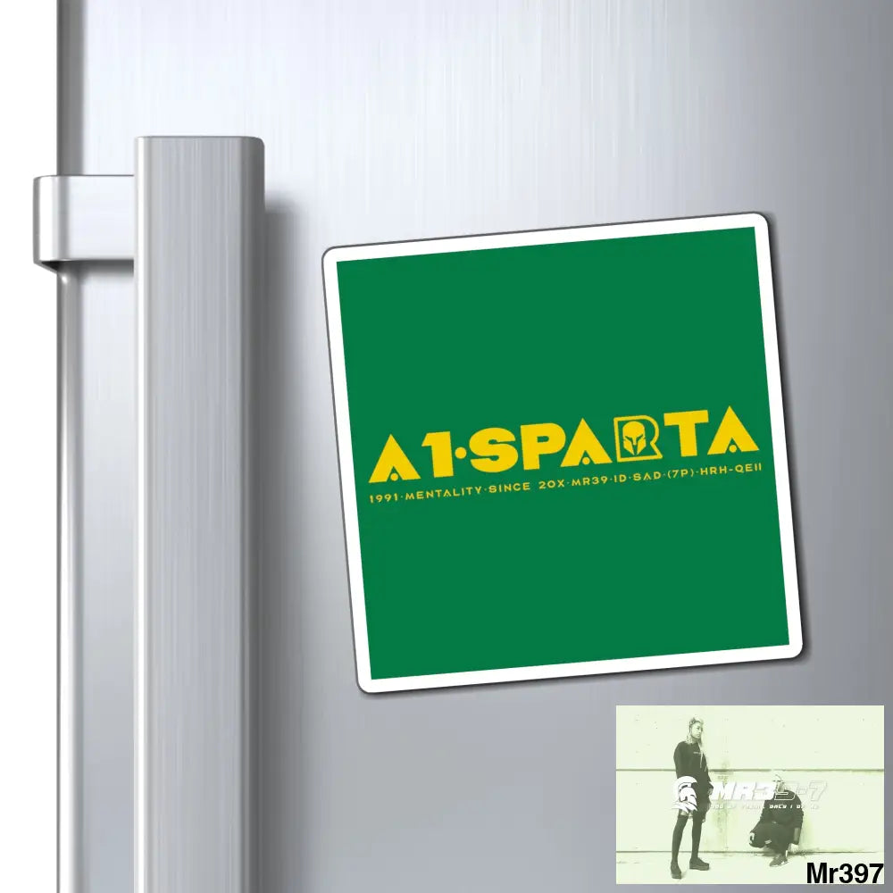 A1.Sparta Magnet 4’’ × 4’’ Paper products