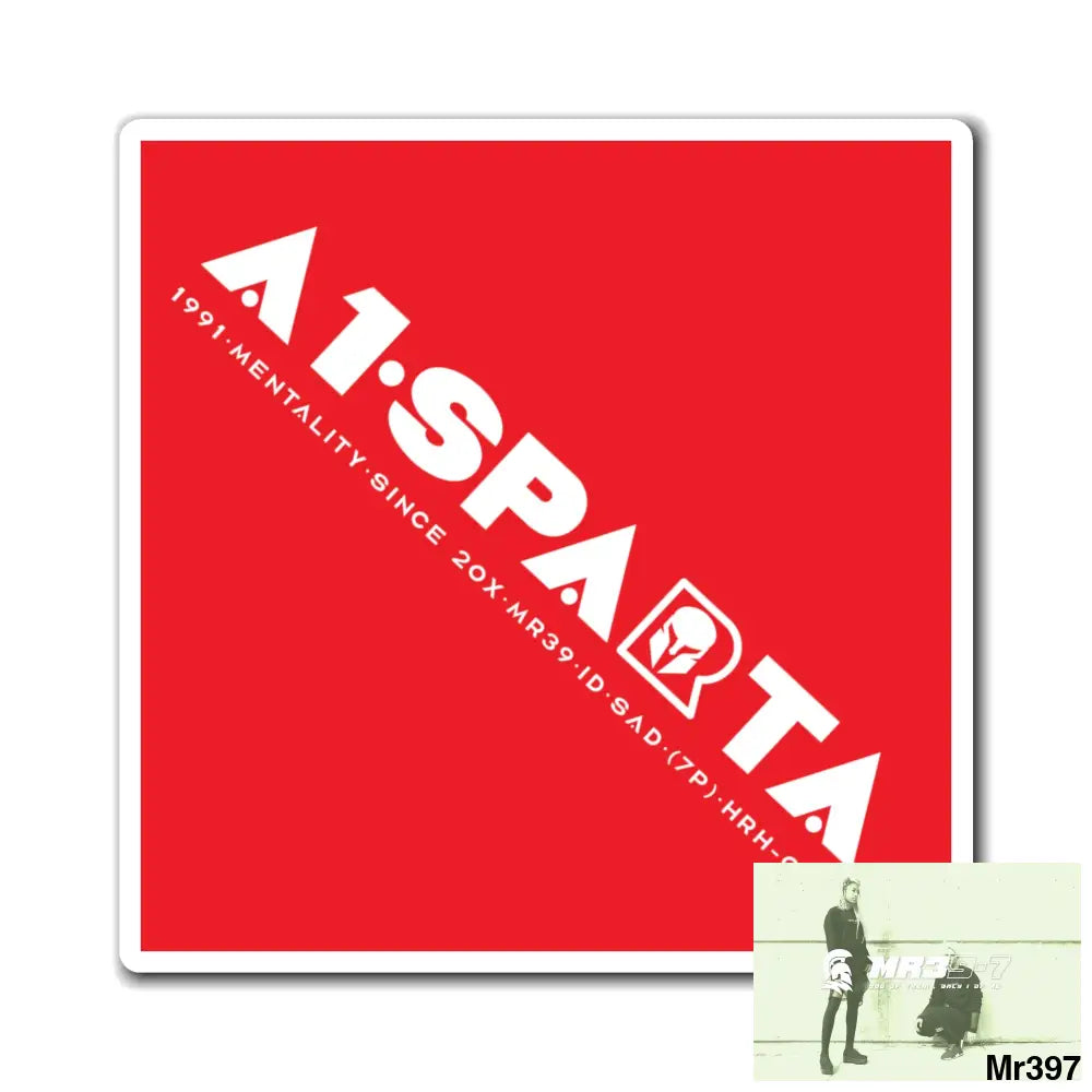 A1.Sparta Magnet 4’’ × 4’’ Paper products