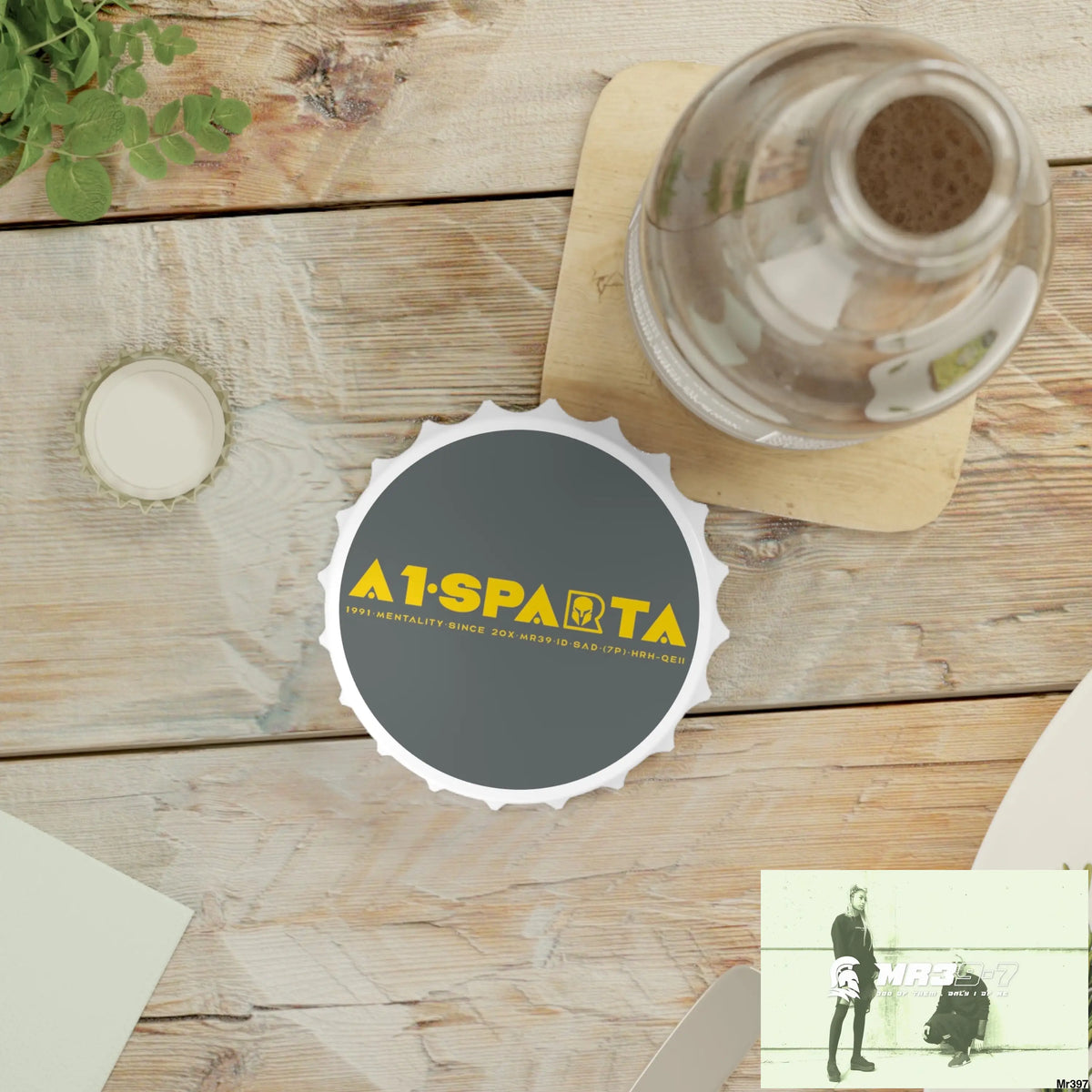 A1.Sparta Magnet Bottle Opener One size / White Accessories