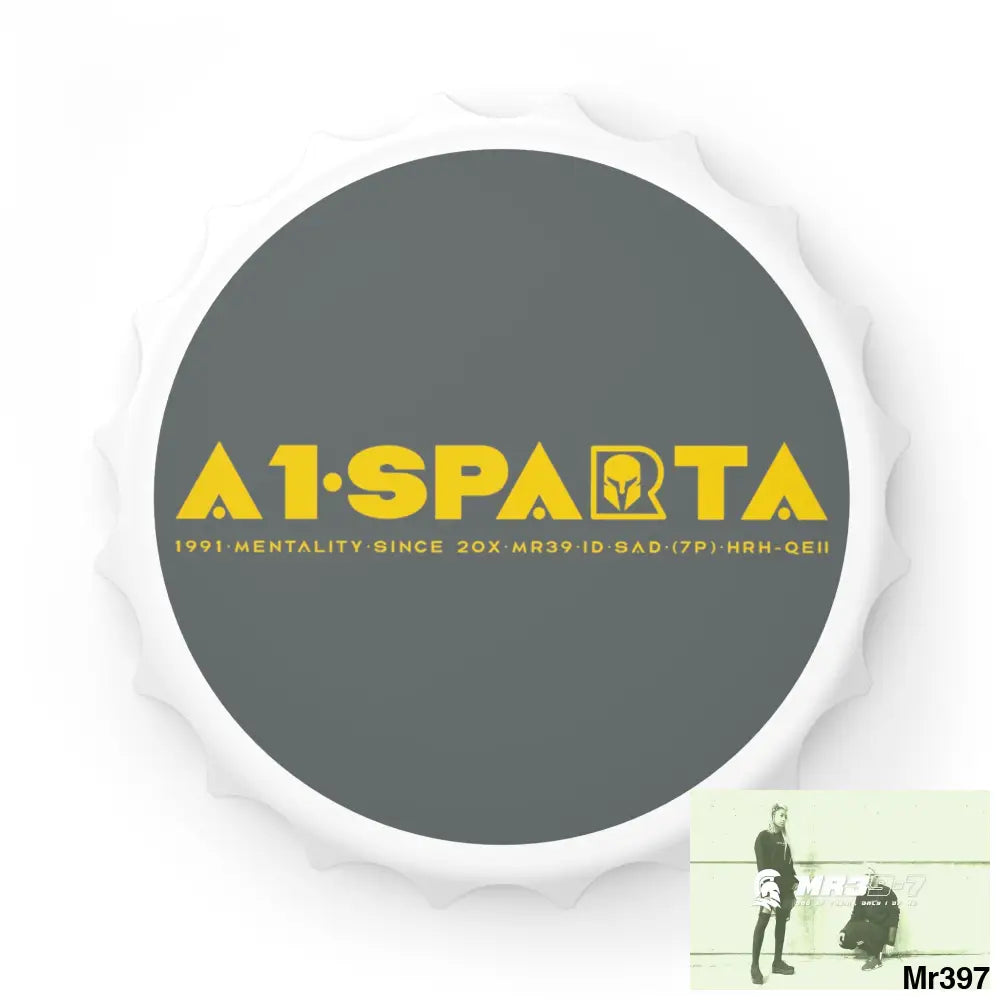 A1.Sparta Magnet Bottle Opener One size / White Accessories