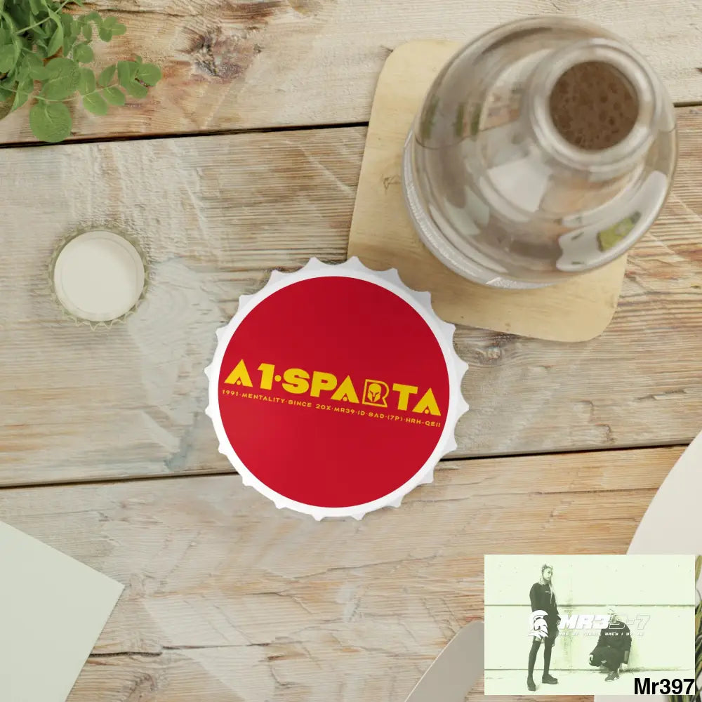 A1.Sparta Magnetic bottle Opener One size / White Accessories
