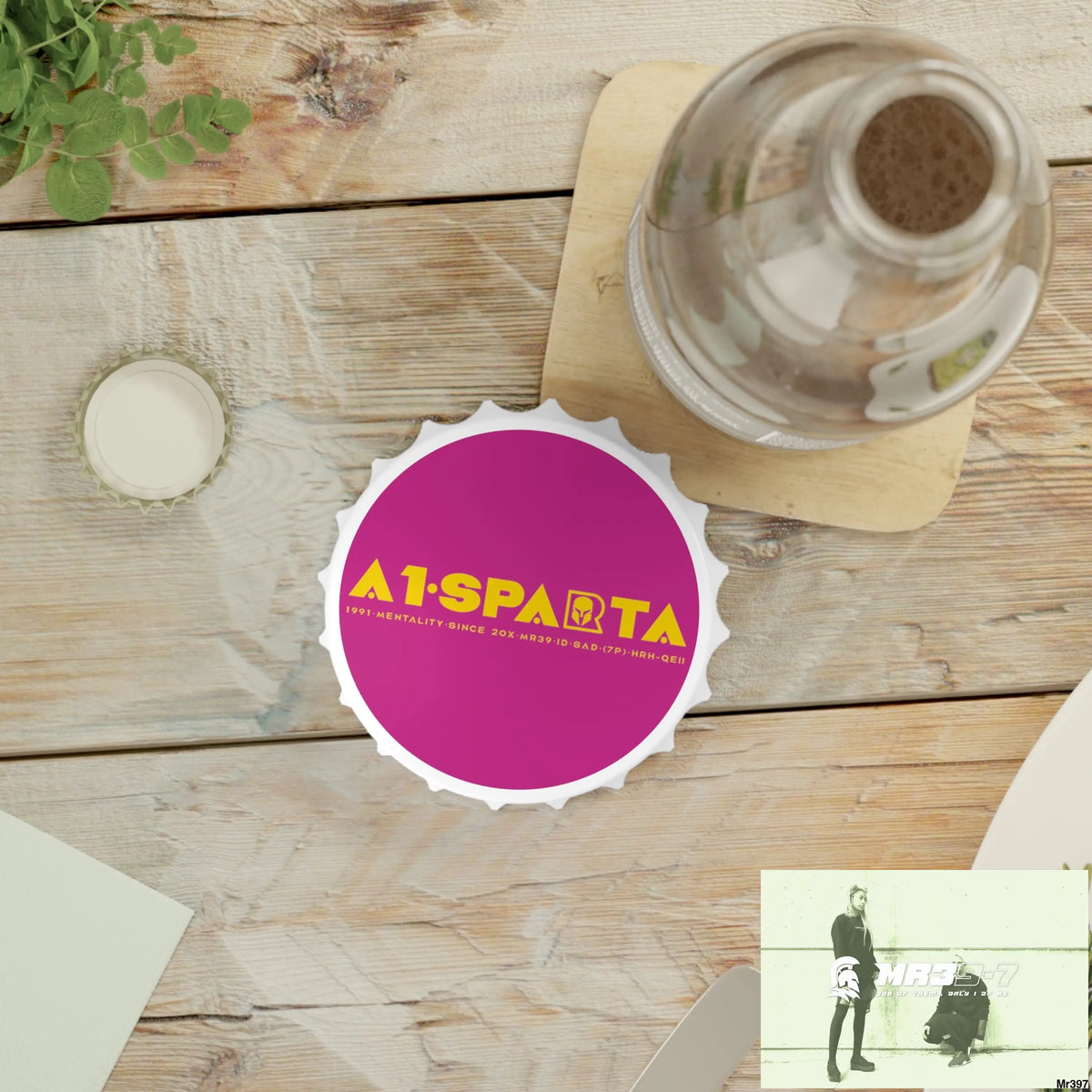 A1.Sparta Magnetic Bottle Opener One size / White Accessories