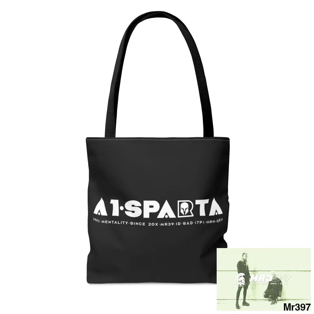 A1-Sparta Melting HeadphonesTote Bag (AOP) Bags