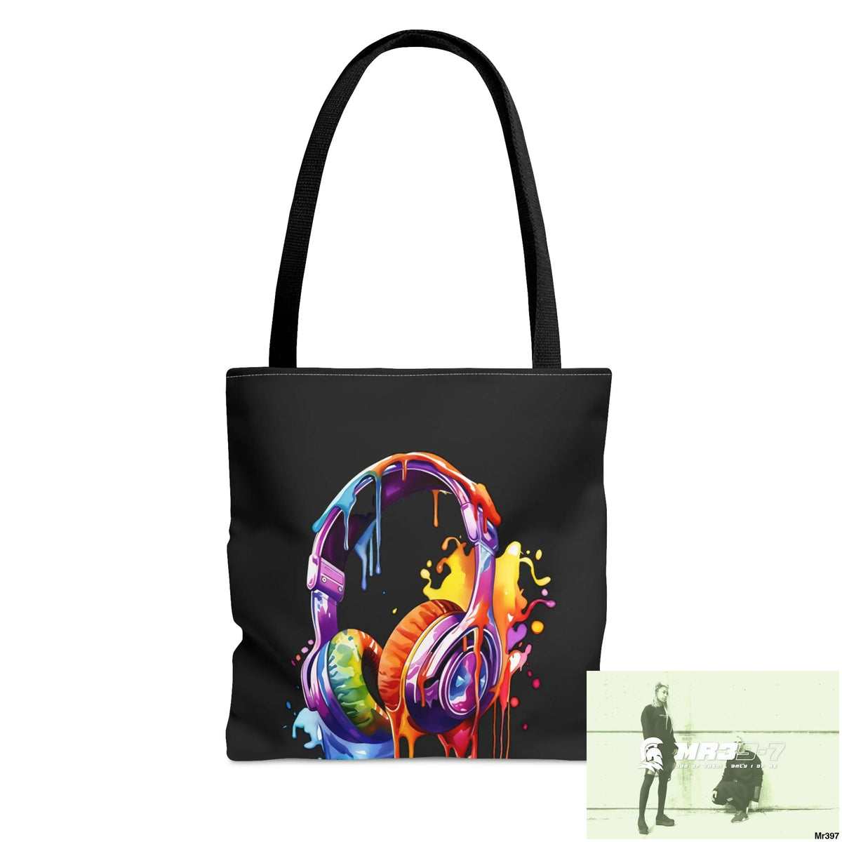 A1-Sparta Melting HeadphonesTote Bag (AOP) Small Bags