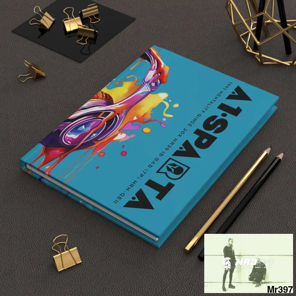 A1• Sparta Melting Headset Hardcover Journal Matte Journal Paper products