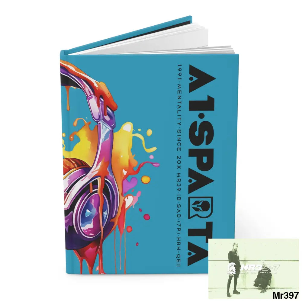 A1• Sparta Melting Headset Hardcover Journal Matte Journal Paper products