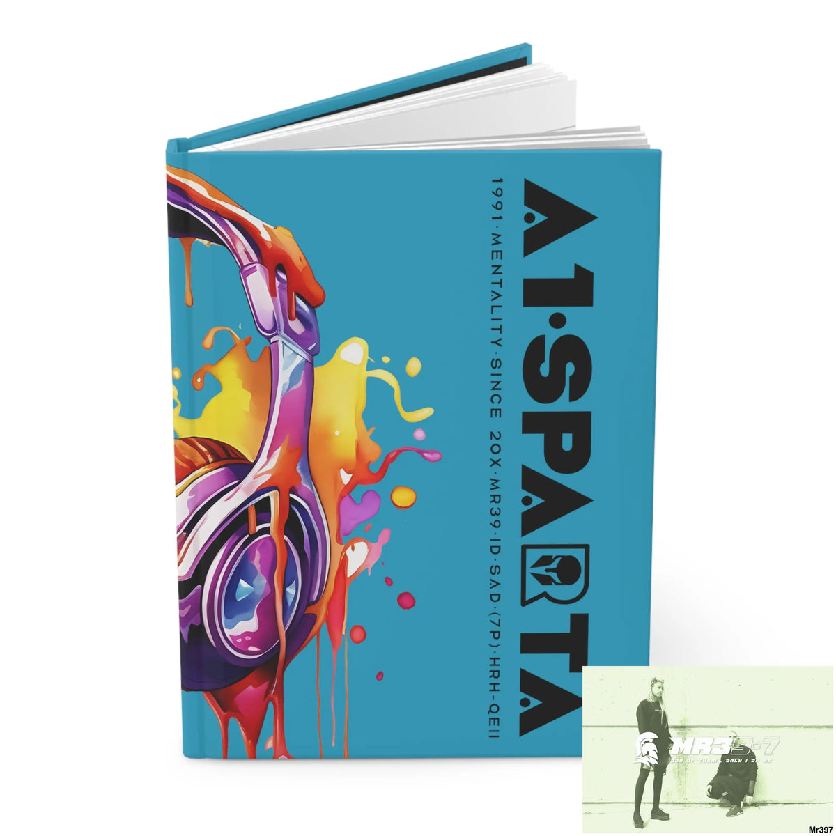 A1• Sparta Melting Headset Hardcover Journal Matte Journal Paper products