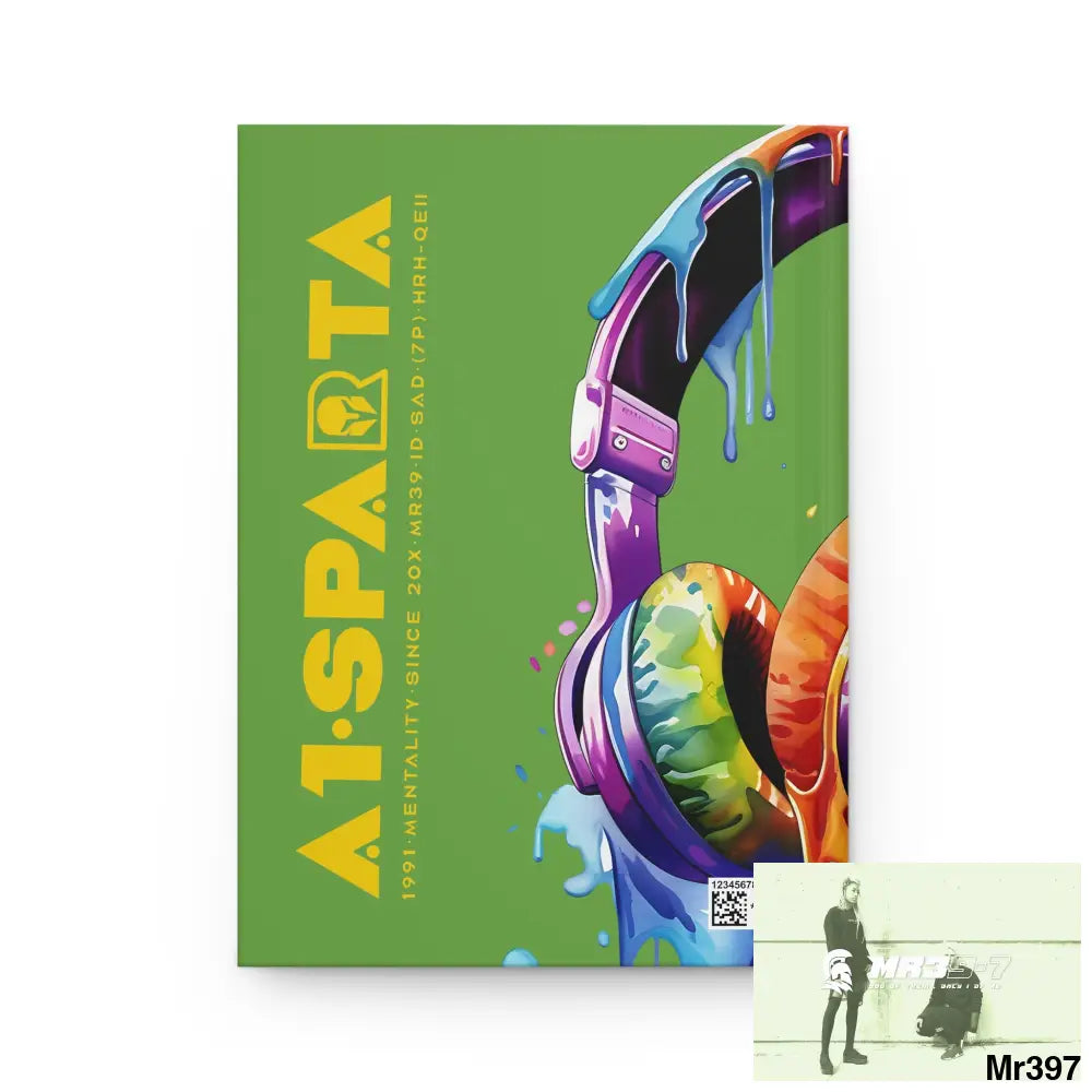 A1• Sparta Melting Headset Hardcover Journal Matte Journal Paper products