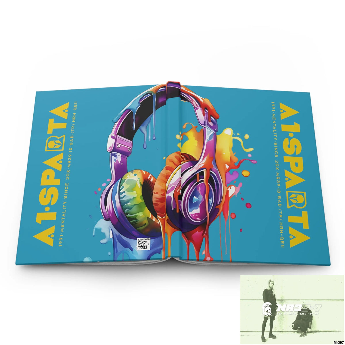 A1• Sparta Melting Headset Hardcover Journal Matte Journal Paper products