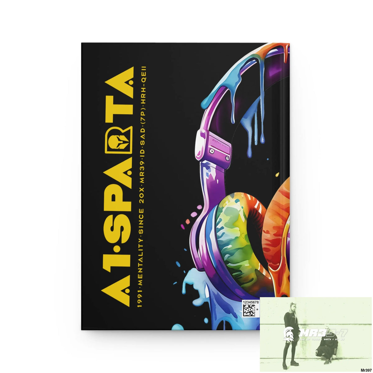 A1• Sparta Melting Headset Hardcover Journal Matte Journal Paper products
