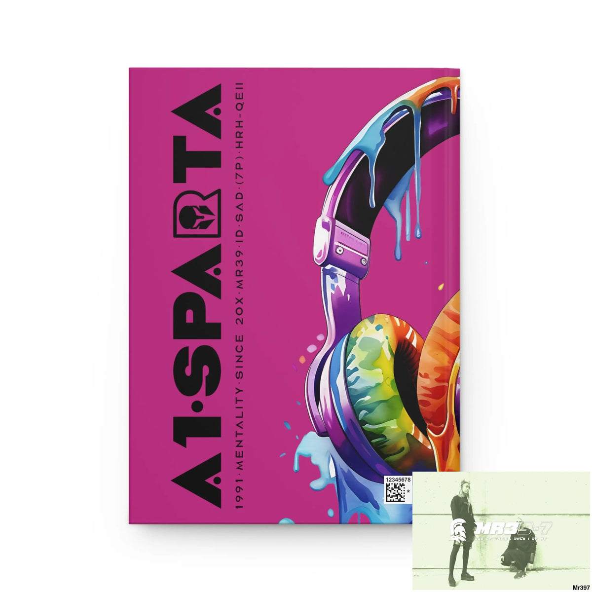 A1• Sparta Melting Headset Hardcover Journal Matte Journal Paper products