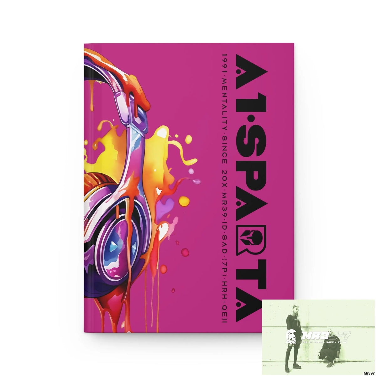 A1• Sparta Melting Headset Hardcover Journal Matte Journal Paper products