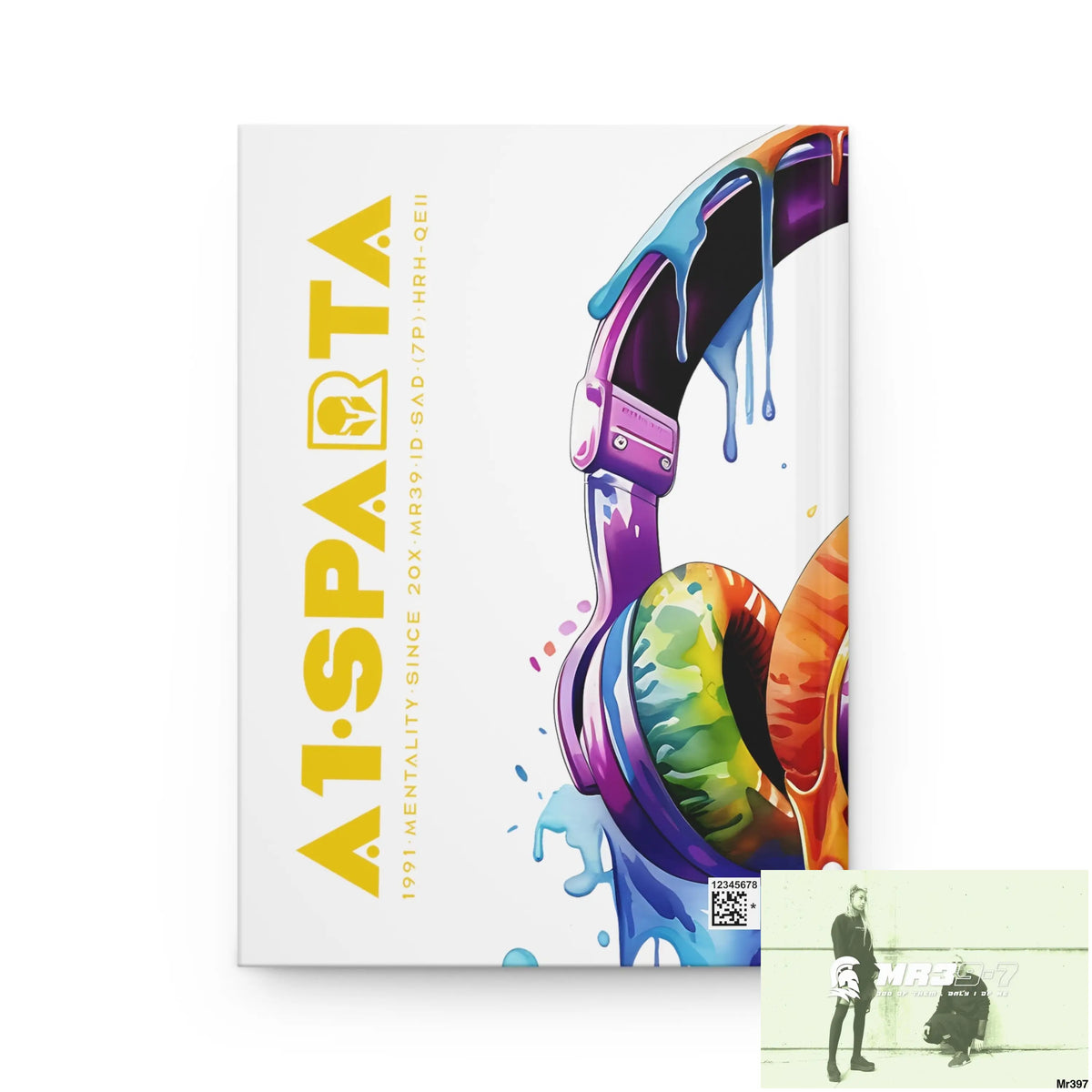 A1• Sparta Melting Headset Hardcover Journal Matte Journal Paper products