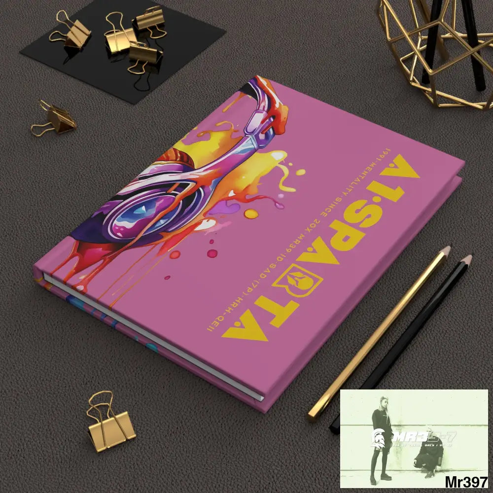 A1• Sparta Melting Headset Hardcover Journal Matte Journal Paper products