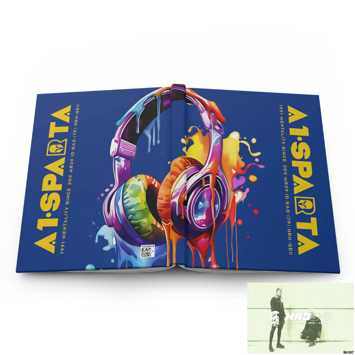 A1• Sparta Melting Headset Hardcover Journal Matte Journal Paper products